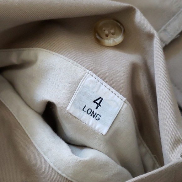 BURBERRY VINTAGE CLASSIC NOVA CHECK LINED TRENCH COAT - Picture 9 of 11